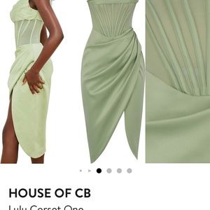 House of CB-Size M- Pistachio color..corset design: receive tons of compliments
